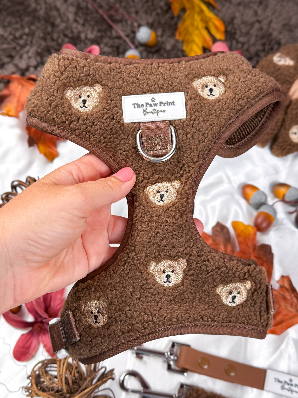 The Embroidered Little Bear Cub Adjustable Harness