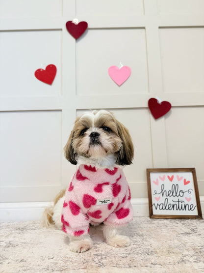 The Love Hearts Fluffy & Fabulous Fleece - Pink