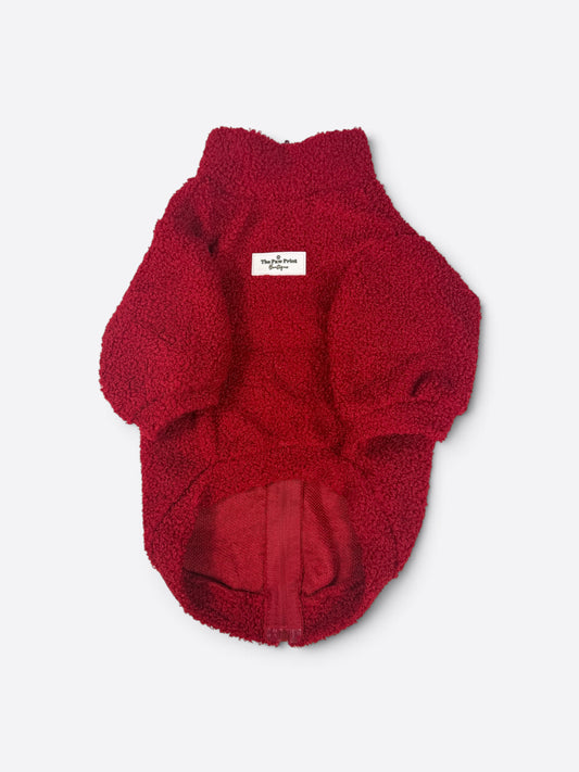 Teddy Fleece - Ruby Red