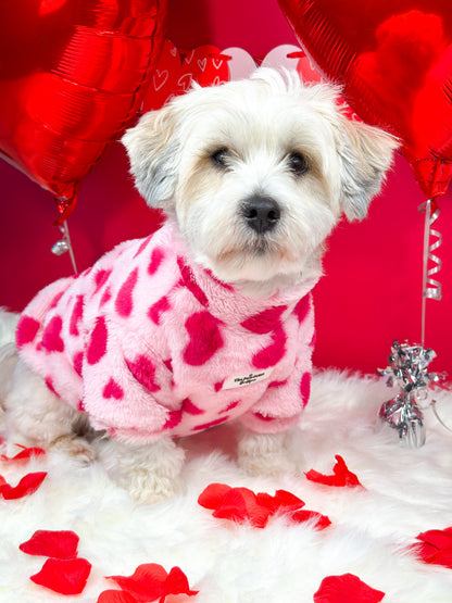 The Love Hearts Fluffy & Fabulous Fleece - Pink