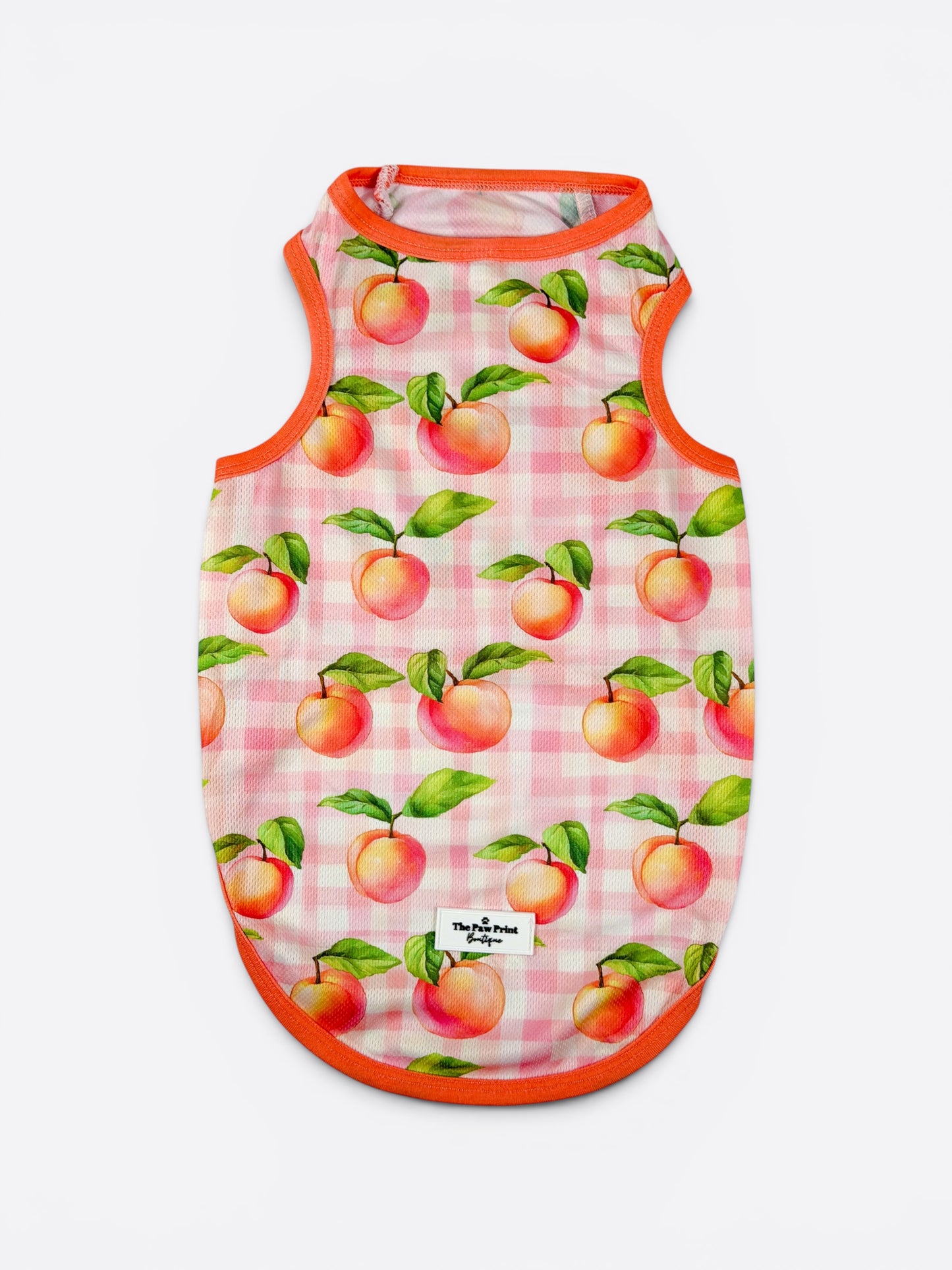 Peach Gingham Cooling Vest