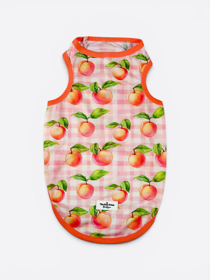Peach Gingham Cooling Vest