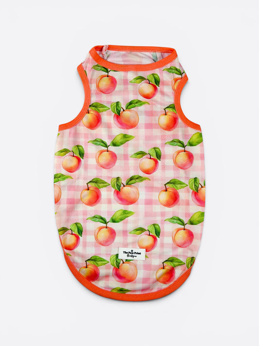 Peach Gingham Cooling Vest