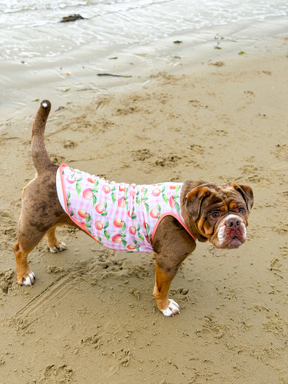 Peach Gingham Cooling Vest