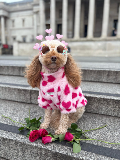 The Love Hearts Fluffy & Fabulous Fleece - Pink
