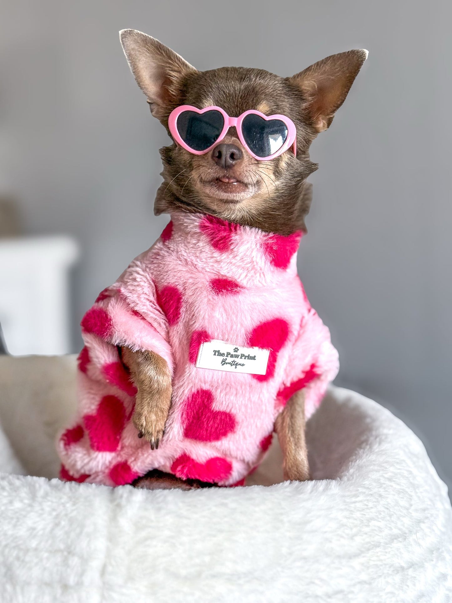 The Love Hearts Fluffy & Fabulous Fleece - Pink
