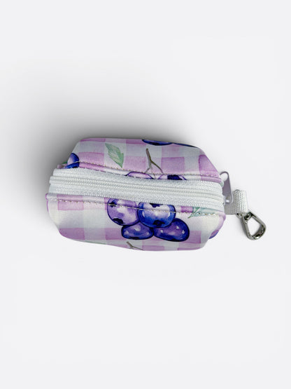 Blueberry Gingham Poo Bag Holder
