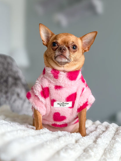 The Love Hearts Fluffy & Fabulous Fleece - Pink