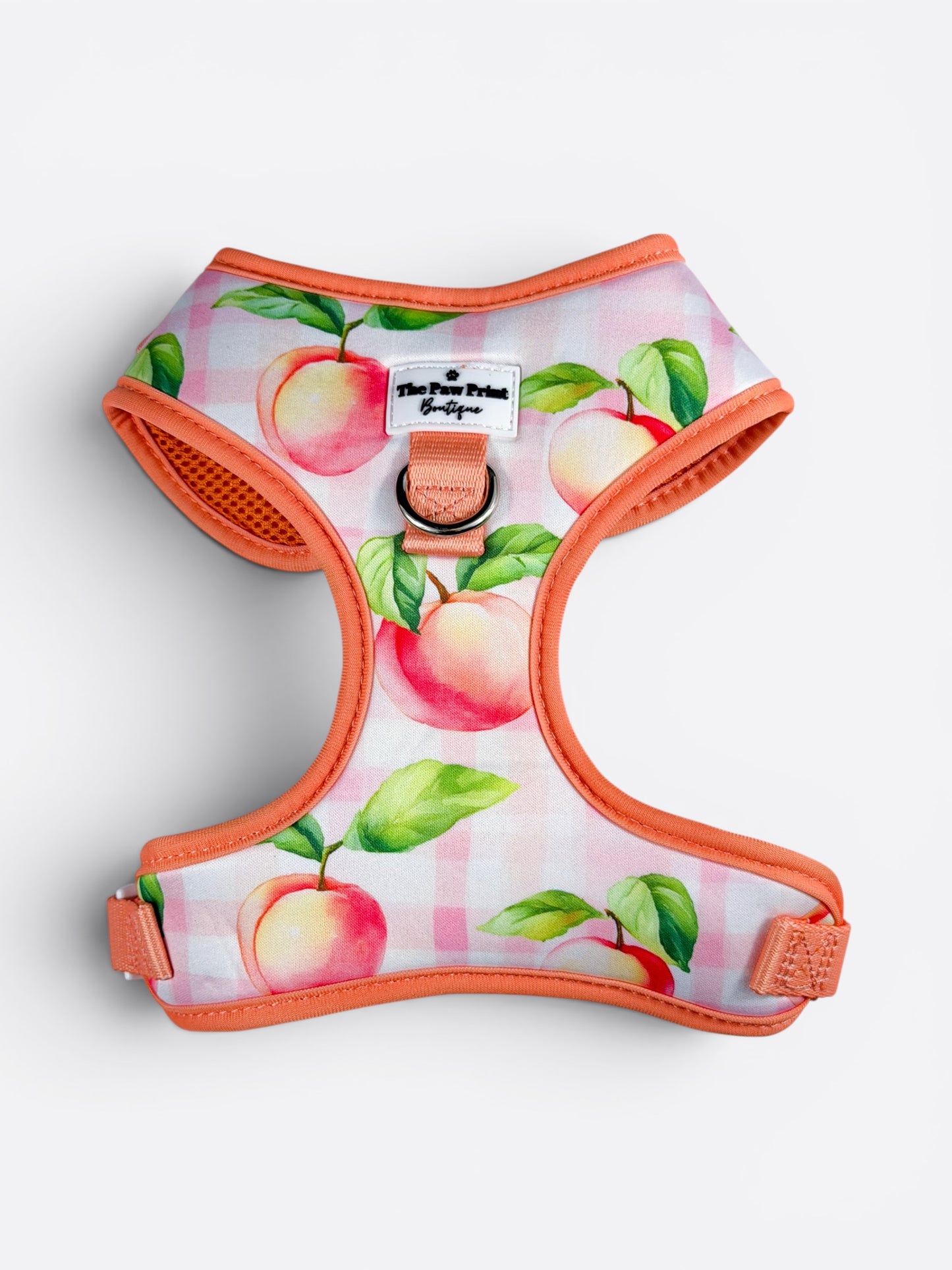 Peach Gingham Adjustable Harness