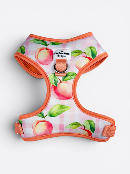 Peach Gingham Adjustable Harness