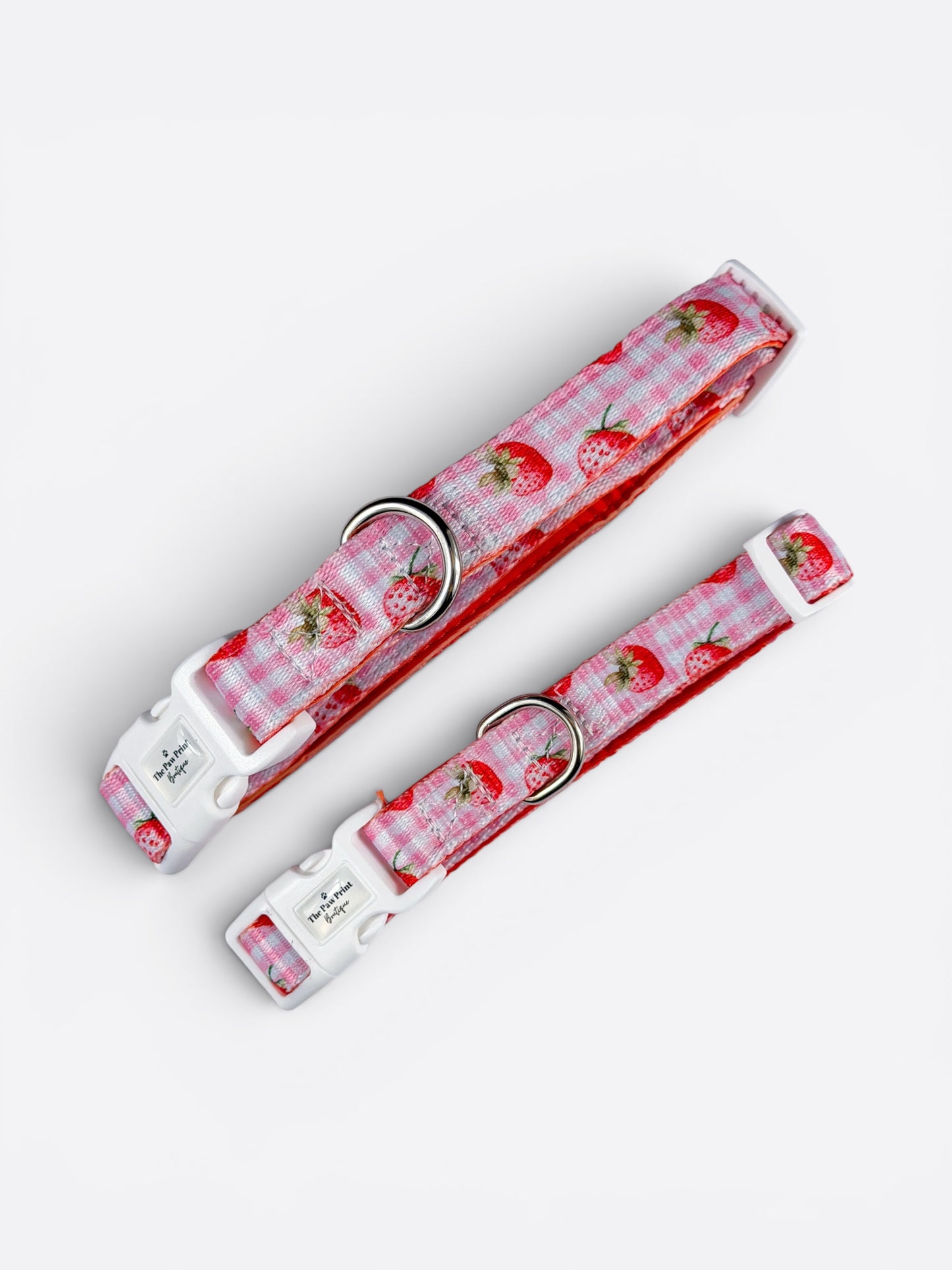 Strawberry Gingham Collar