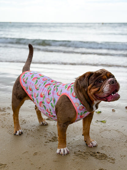 Peach Gingham Cooling Vest