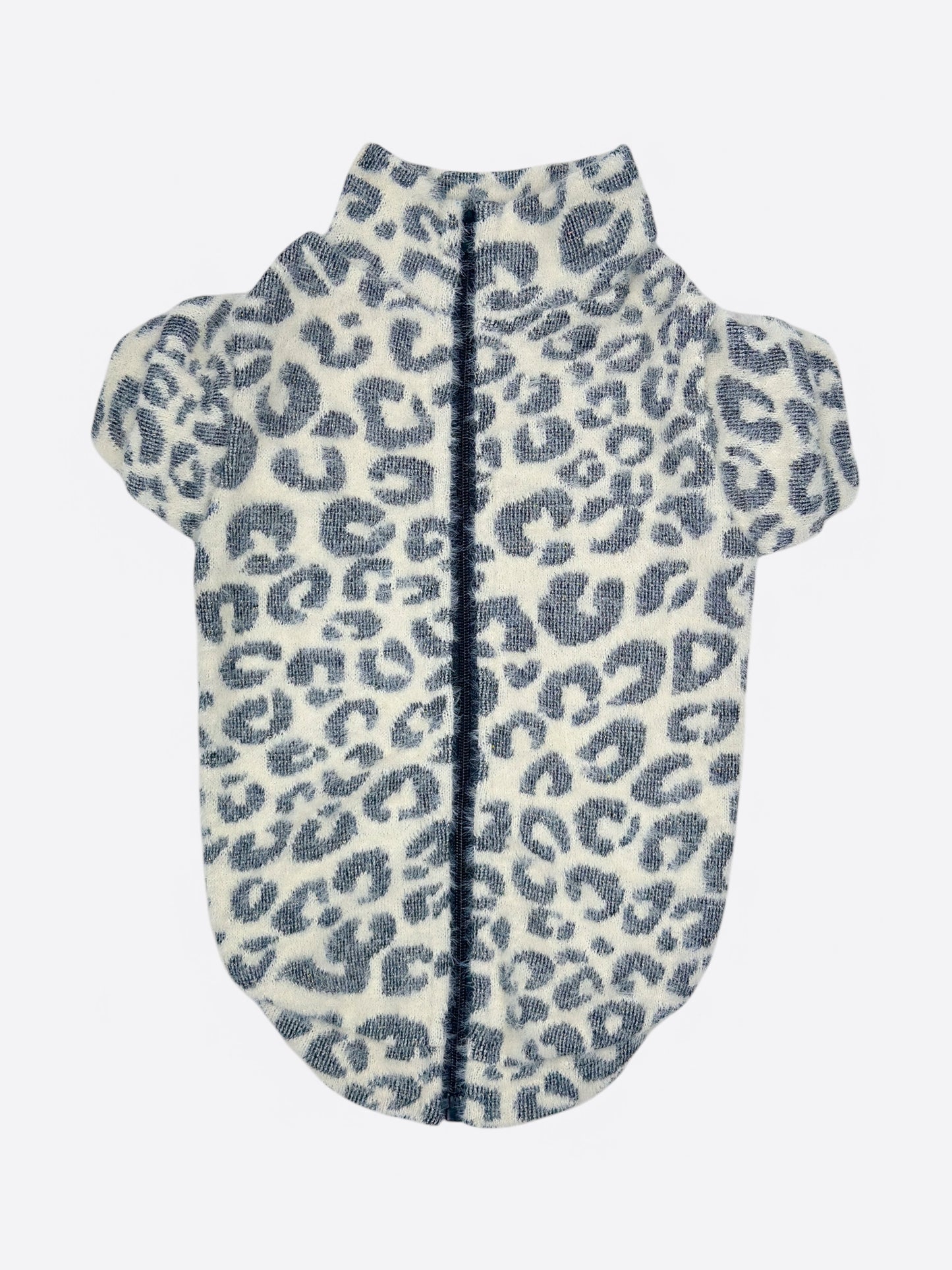 The Grey & Glittery Leopard Print Teddy Fleece