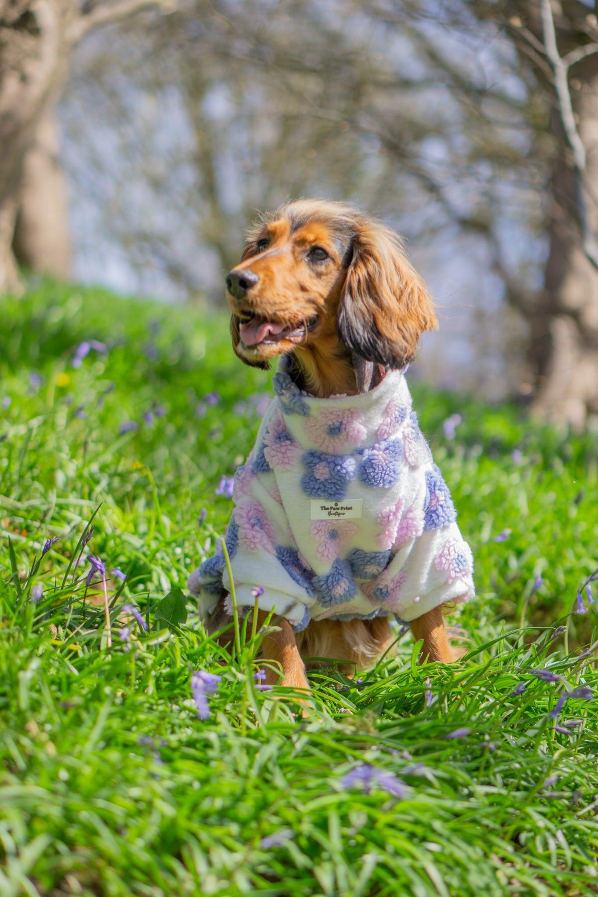 The Lavender Lilac Floral Fleece