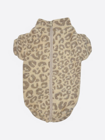 The Gold & Glittery Leopard Print Teddy Fleece