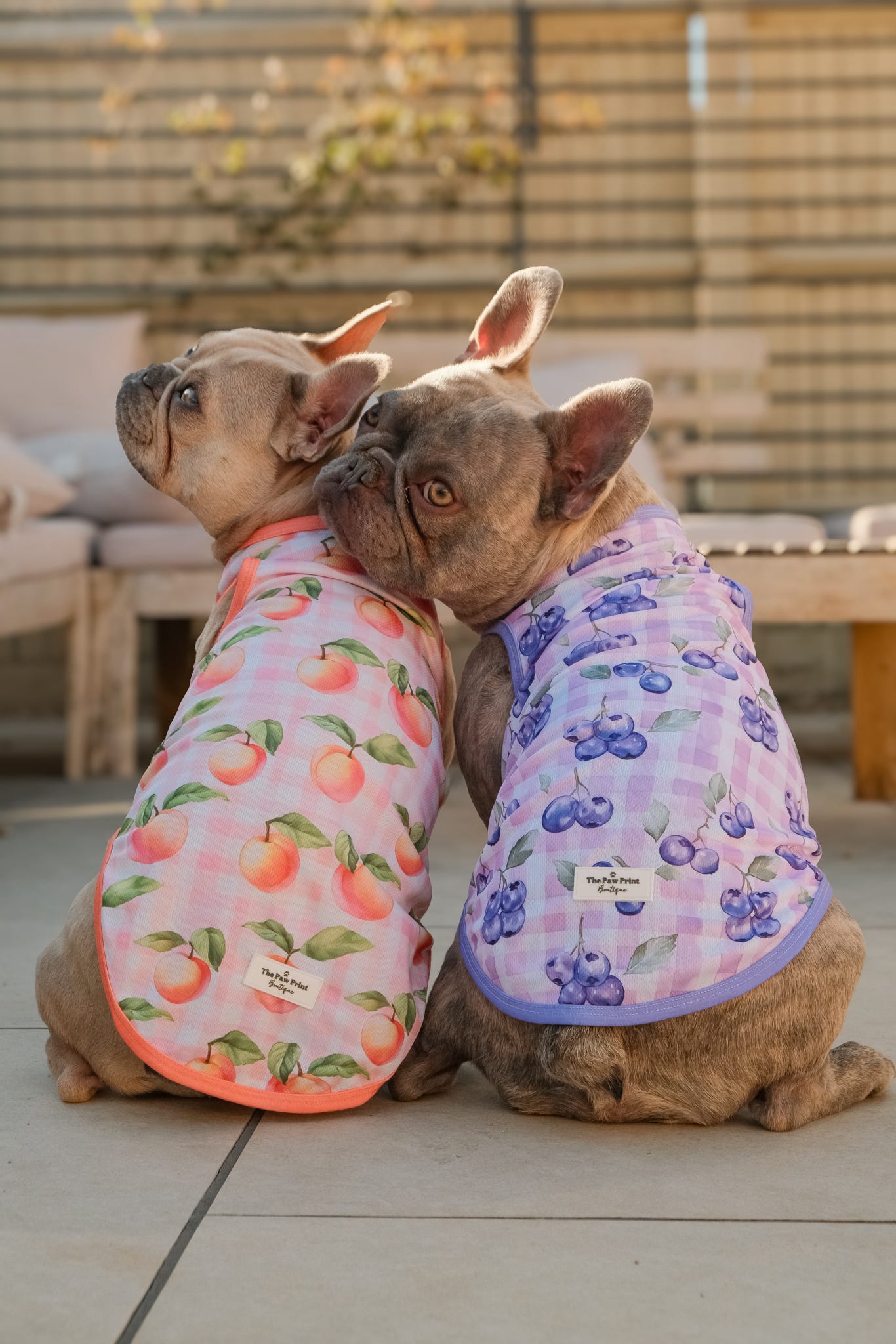 Peach Gingham Cooling Vest