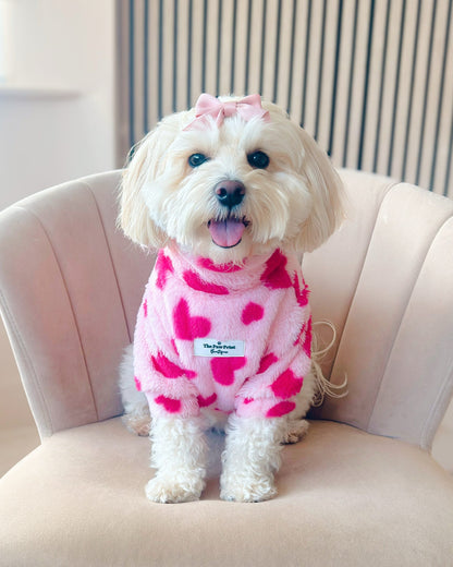 The Love Hearts Fluffy & Fabulous Fleece - Pink