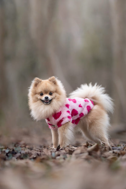 The Love Hearts Fluffy & Fabulous Fleece - Pink