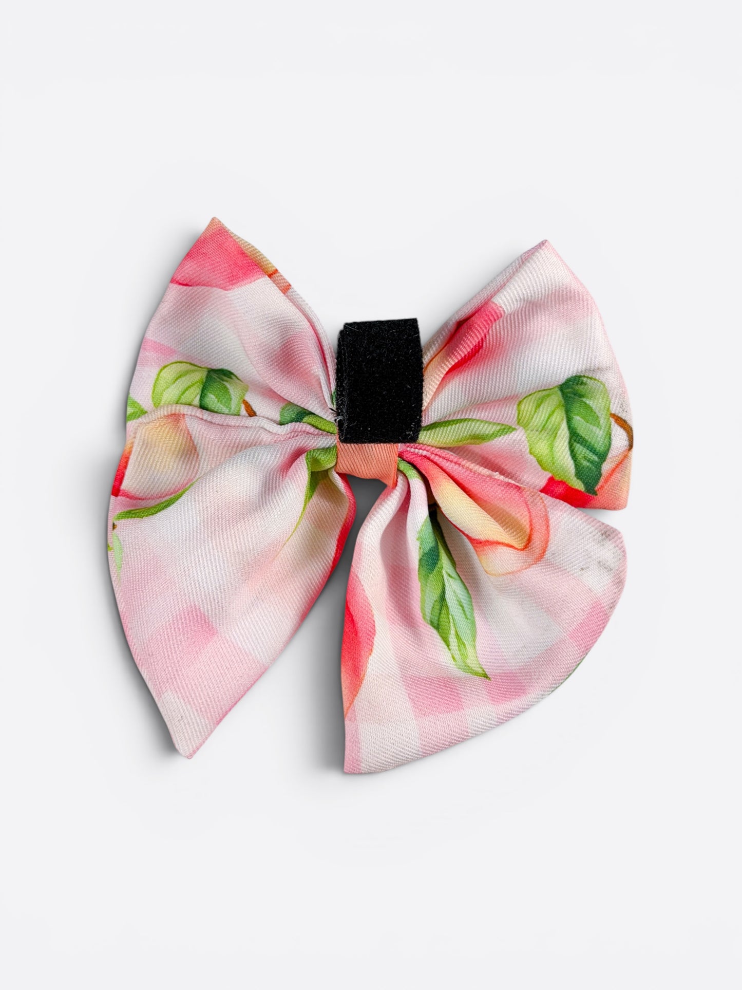 Peach Gingham Bow Tie