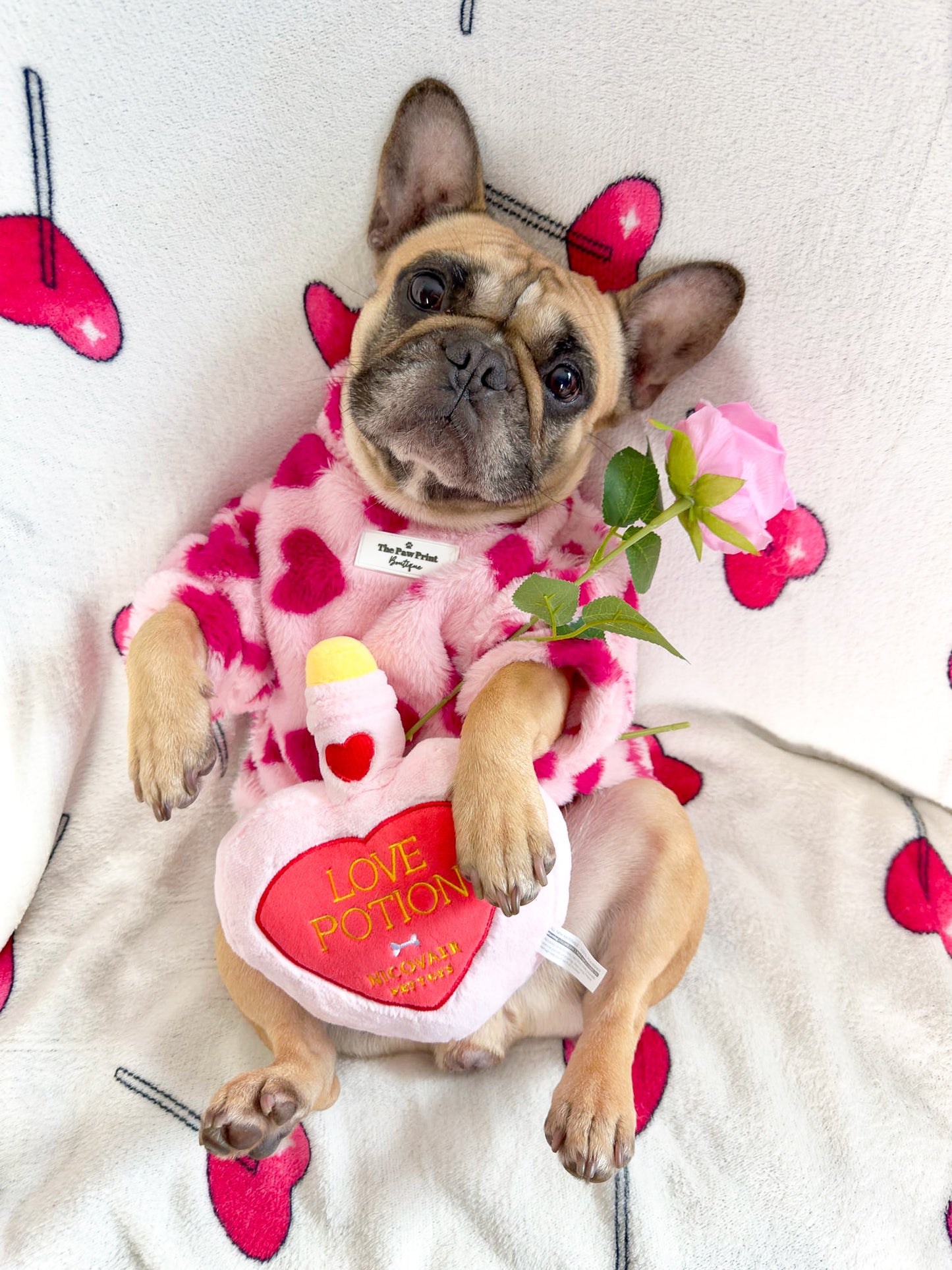 The Love Hearts Fluffy & Fabulous Fleece - Pink