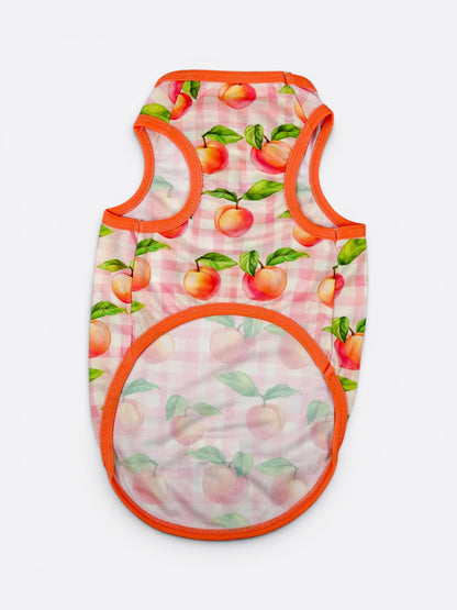 Peach Gingham Cooling Vest