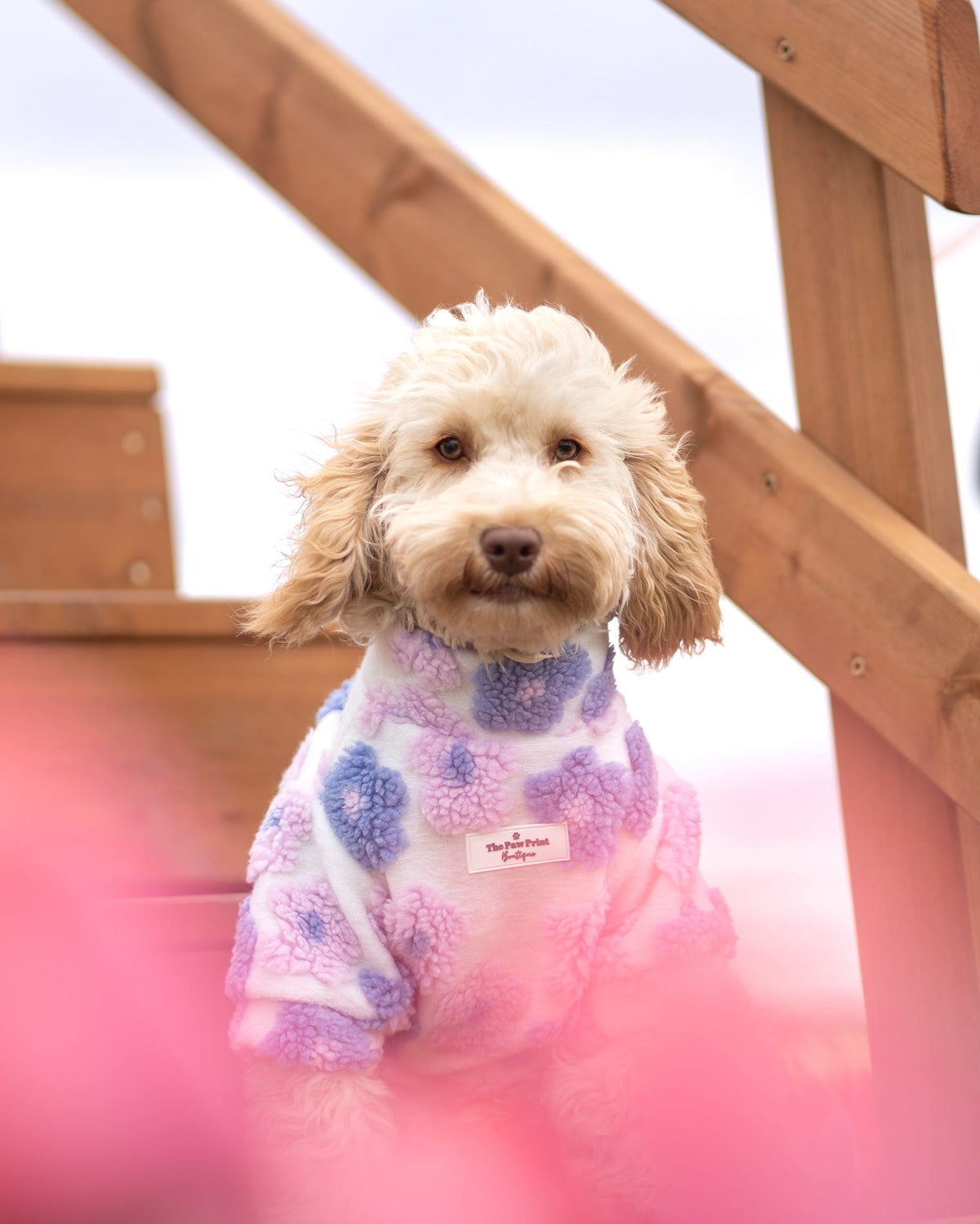 The Lavender Lilac Floral Fleece