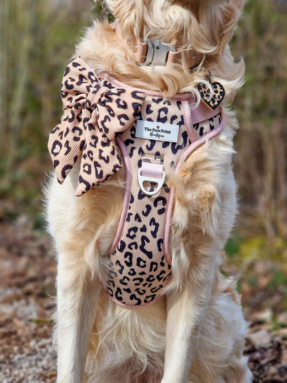 The Luxe Leopard (Beige) Adventure Paws Harness