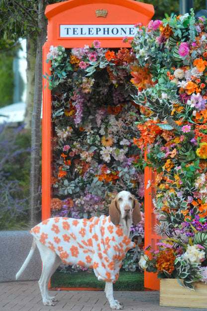 Orange Blossom Floral Fleece