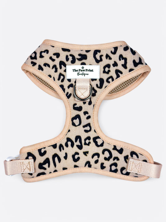 The Luxe Leopard (Beige) Adjustable Harness