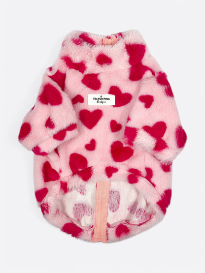 The Love Hearts Fluffy & Fabulous Fleece - Pink