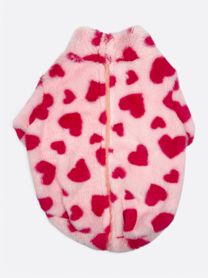 The Love Hearts Fluffy & Fabulous Fleece - Pink