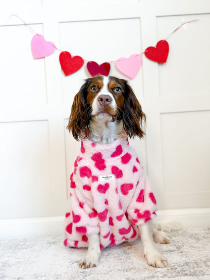 The Love Hearts Fluffy & Fabulous Fleece - Pink