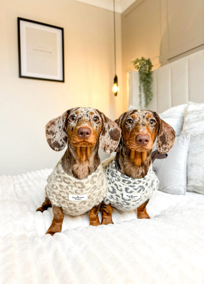 The Grey & Glittery Leopard Print Teddy Fleece