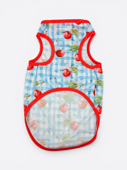 Cherry Gingham Cooling Vest