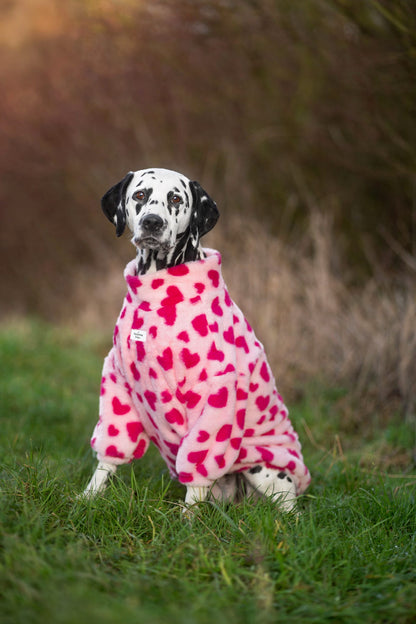 The Love Hearts Fluffy & Fabulous Fleece - Pink