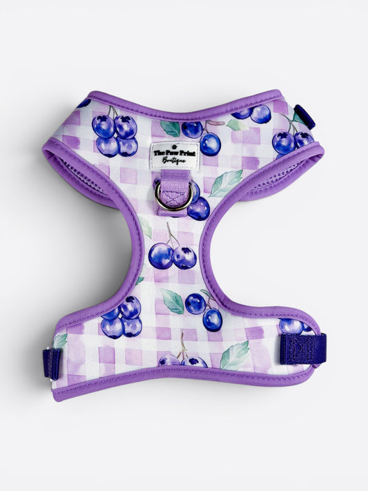 Blueberry Gingham Adjustable Harness