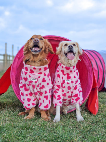 The Love Hearts Fluffy & Fabulous Fleece - Pink