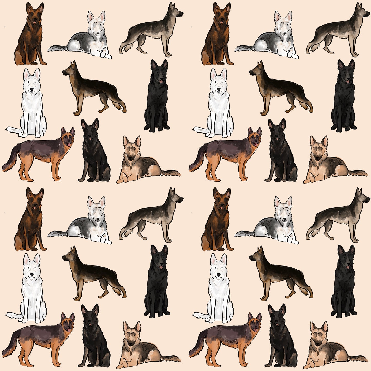 The German Shepherd Dog Walking Bag