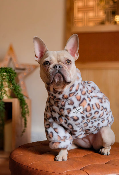 The Leopard Print (Orange & White) Fluffy & Fabulous Fleece