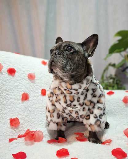 The Leopard Print (Orange & White) Fluffy & Fabulous Fleece