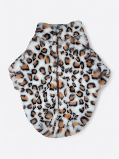 The Leopard Print (Orange & White) Fluffy & Fabulous Fleece