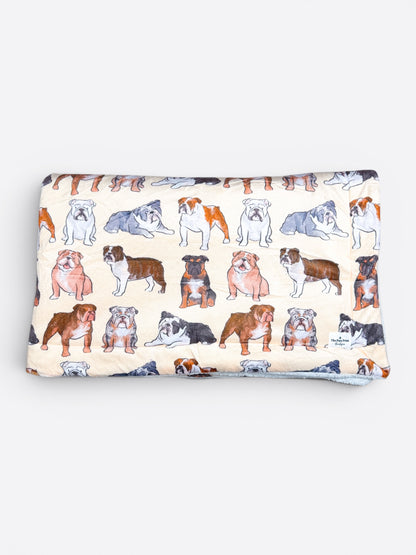 Bulldog Dog Blanket