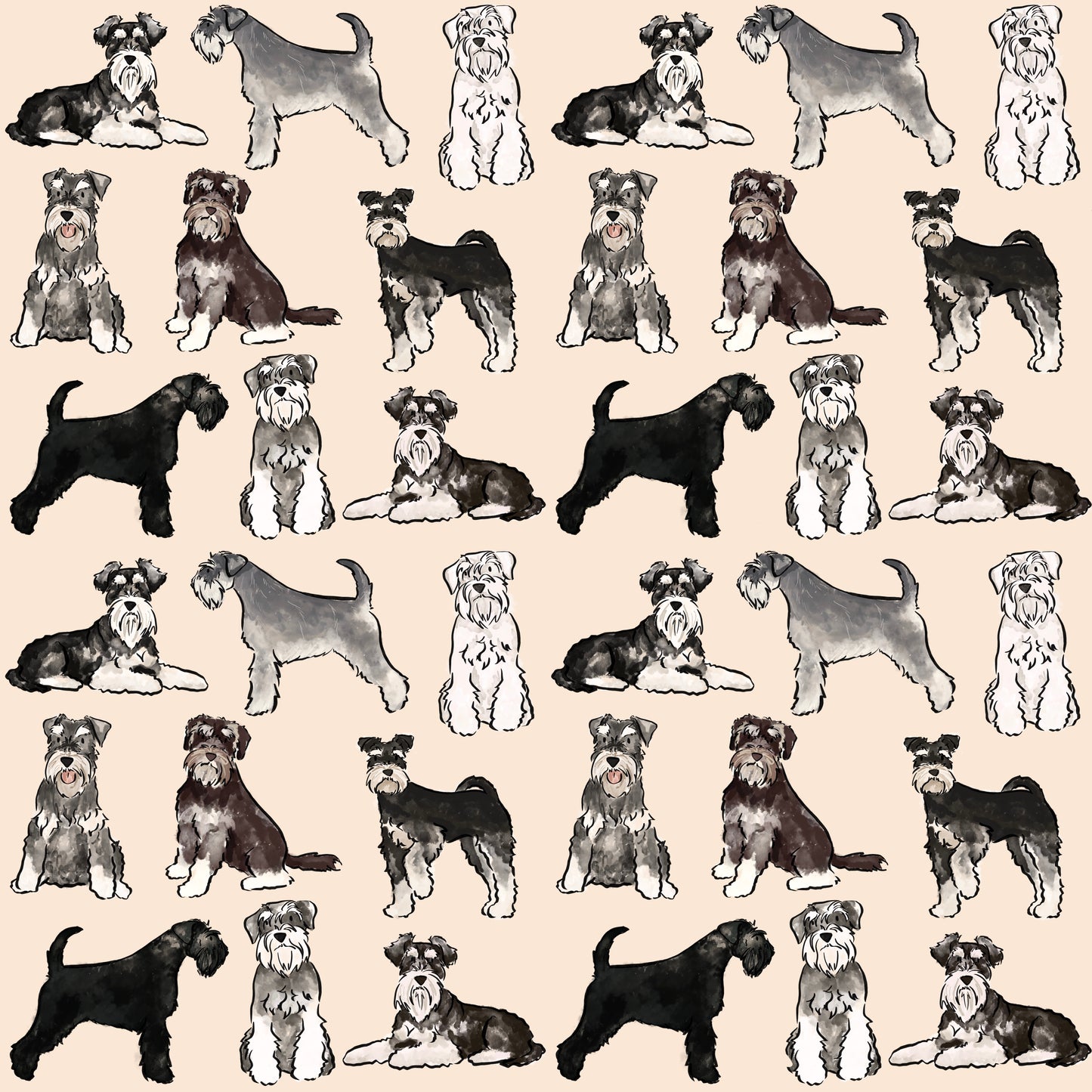 Schnauzer Dog Blanket