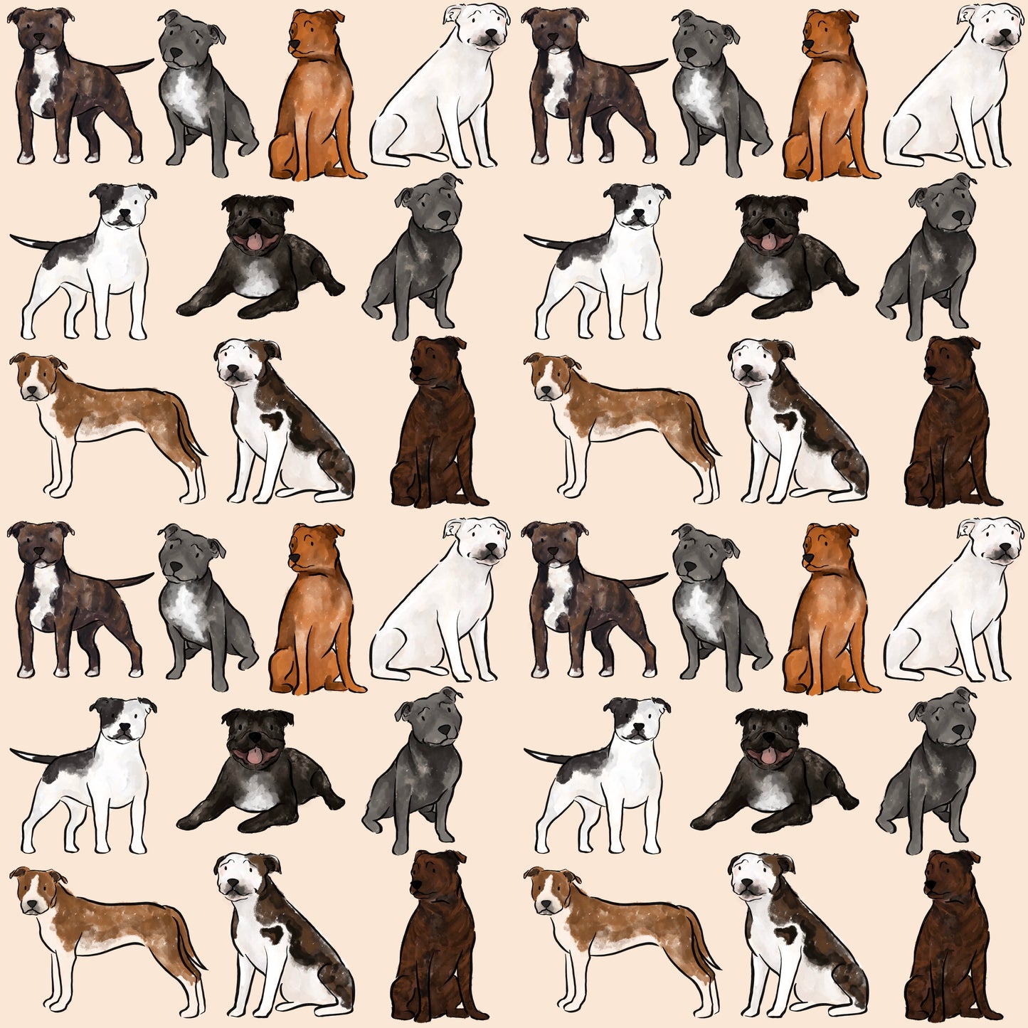 Staffy Dog Blanket